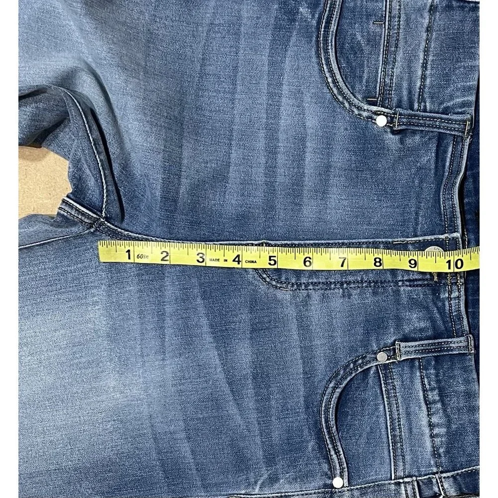 Liverpool Women Size 28 Jeans GiaGlider Crop Pull-On Fray Hem Stretch Alverston - Picture 7 of 14